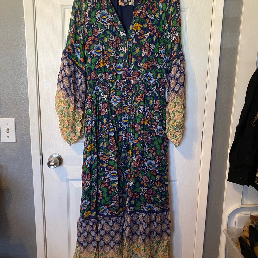 Floral Multicolor Maxi Dress